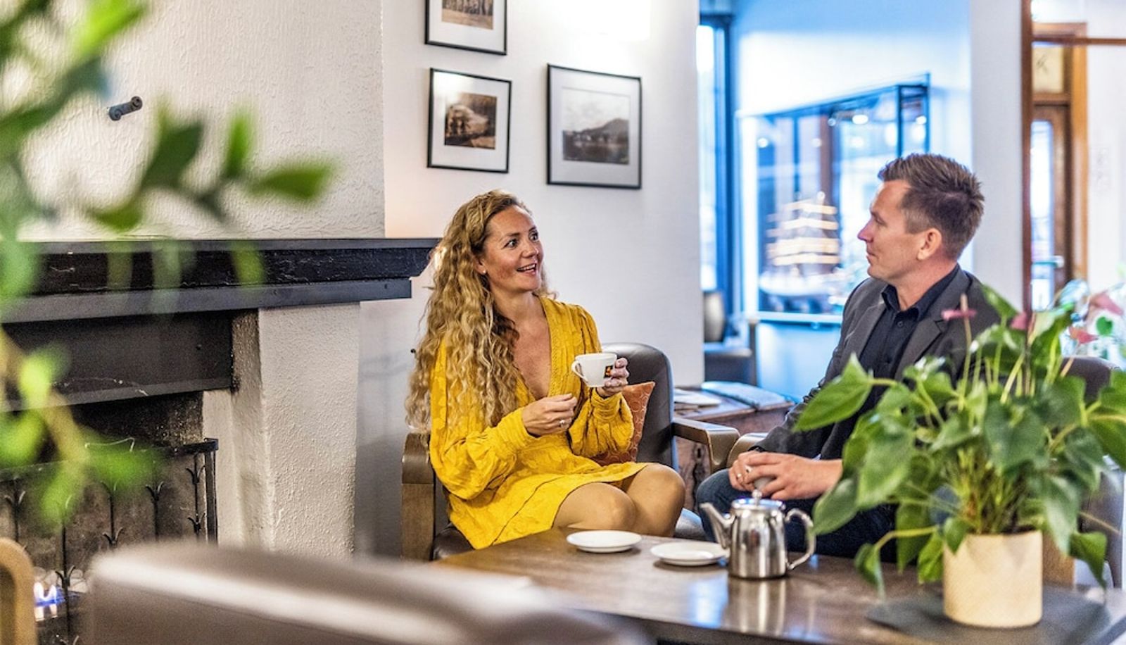 Rezeption - Strand Hotel Fevik - by Classic Norway Hotels