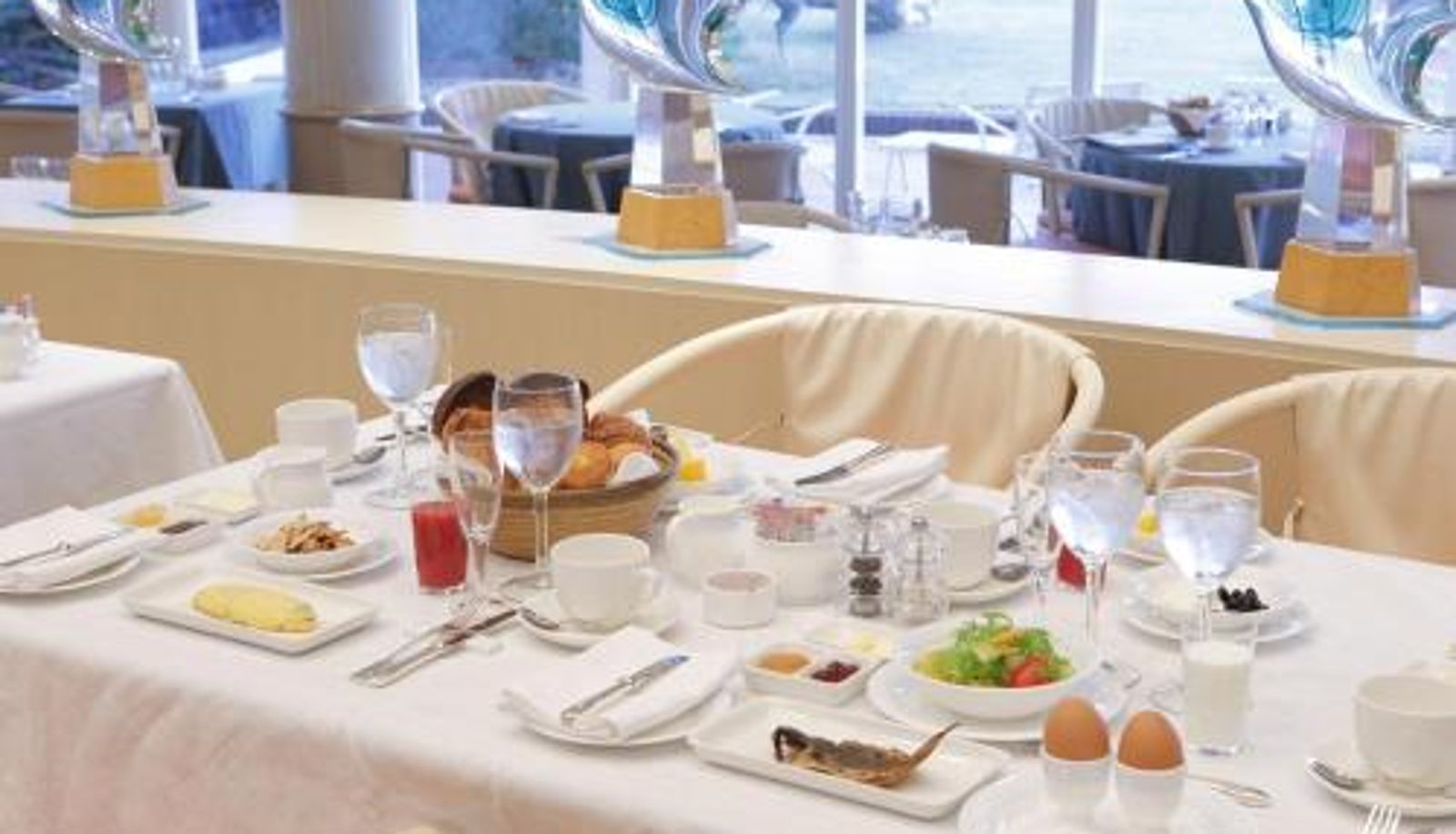 Breakfast room within the restaurant - Awashima Hotel