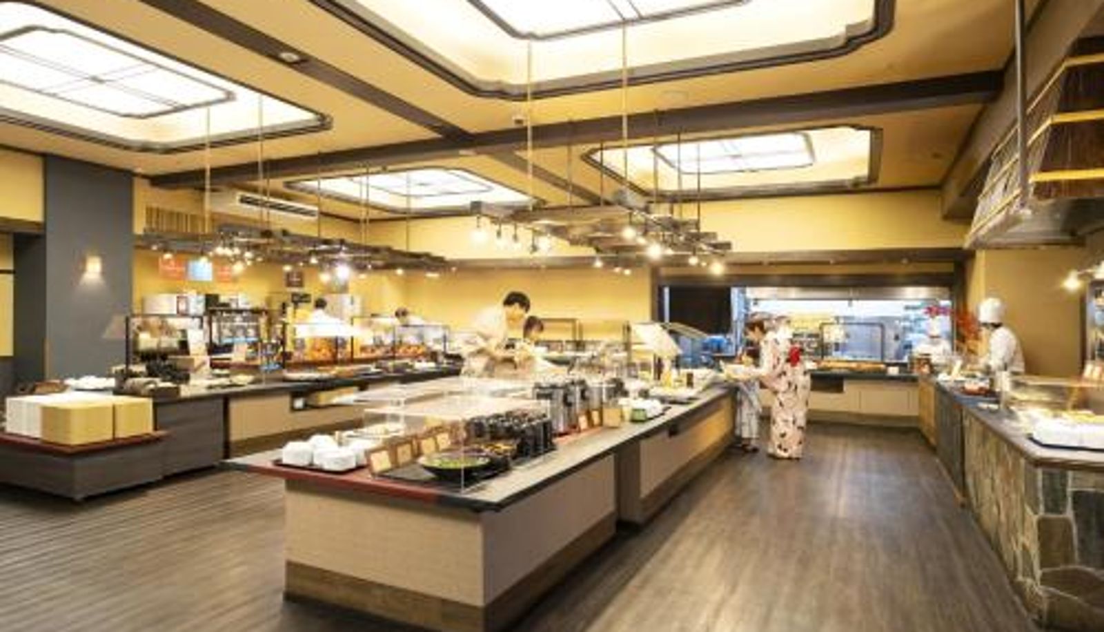 Sala de desayunos dentro del restaurante - Ooedo Onsen Monogatari Miyoshiya