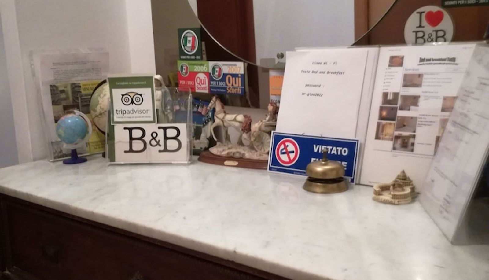 Recepción - B&B Gioacchino Testa
