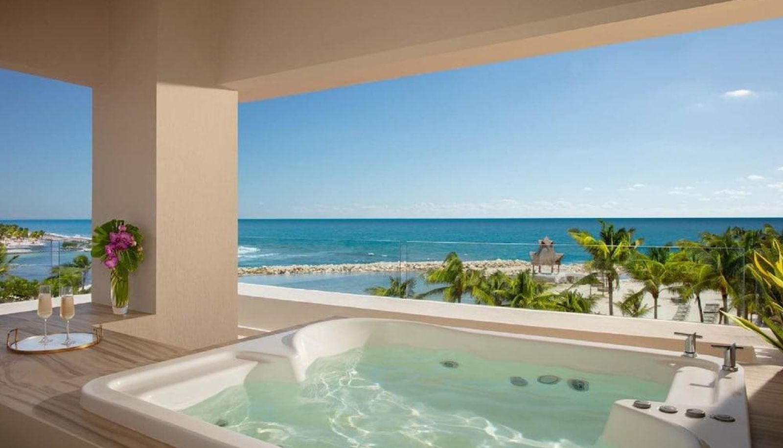 Zimmer mit Meerblick - Dreams Puerto Aventuras Resort and Spa