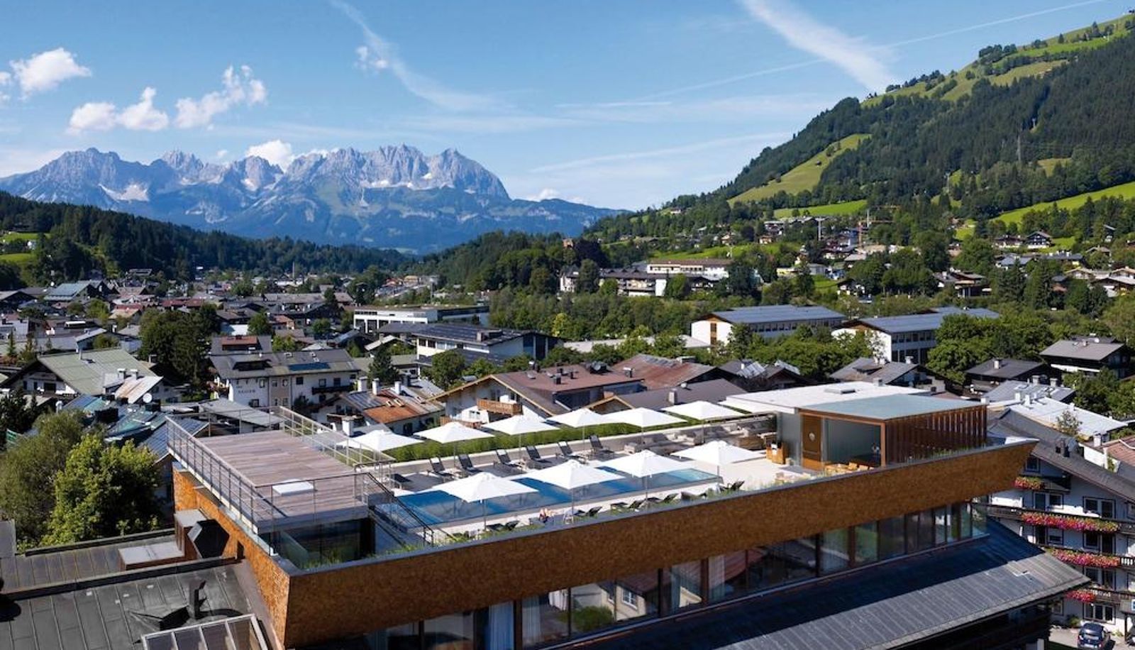 Zewnętrzna część hotelu - Hotel Schwarzer Adler Kitzbühel - Adults only Hotel & Spa