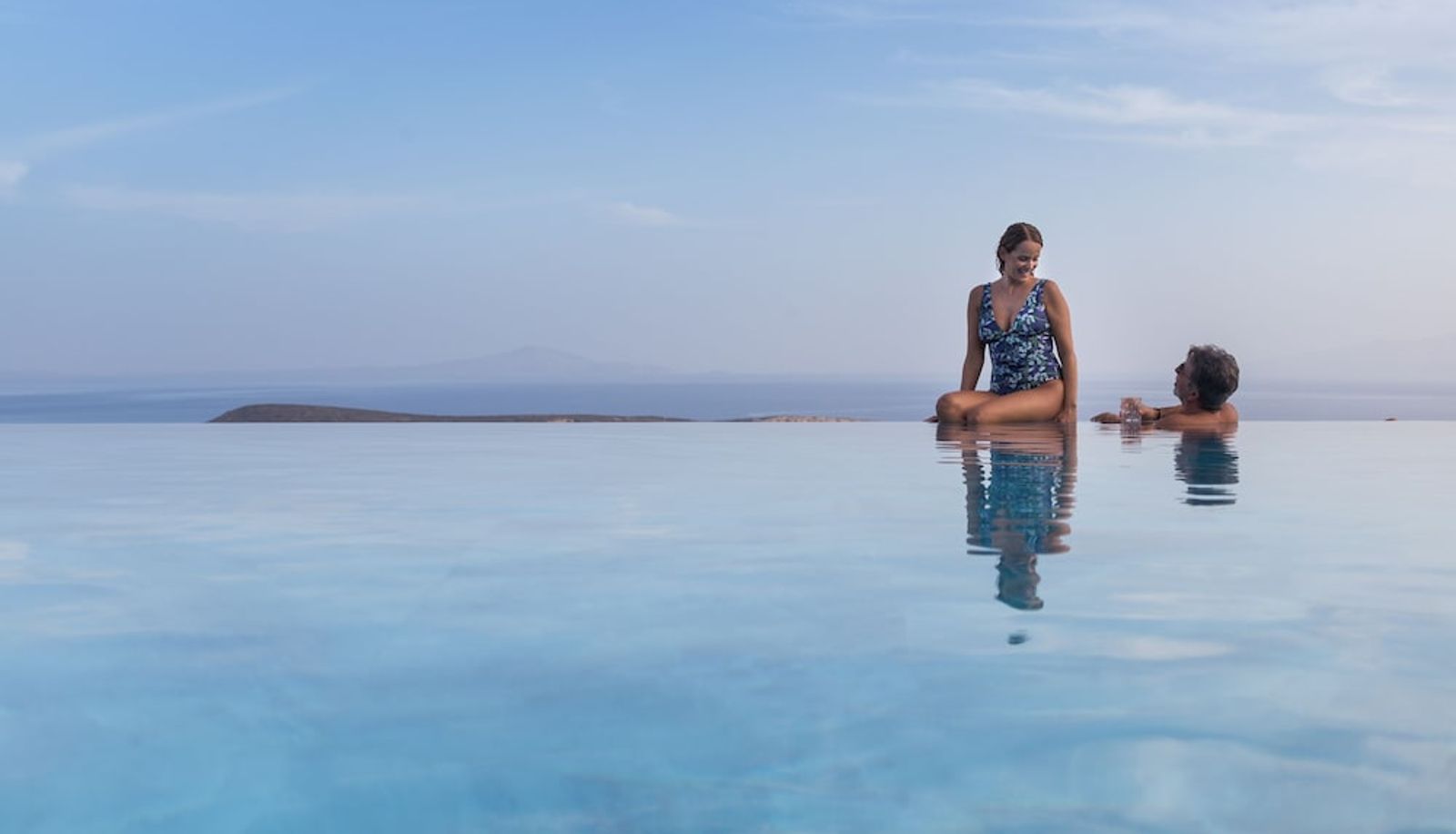 Piscina - Calme Boutique Hotel Paros- Adults Only