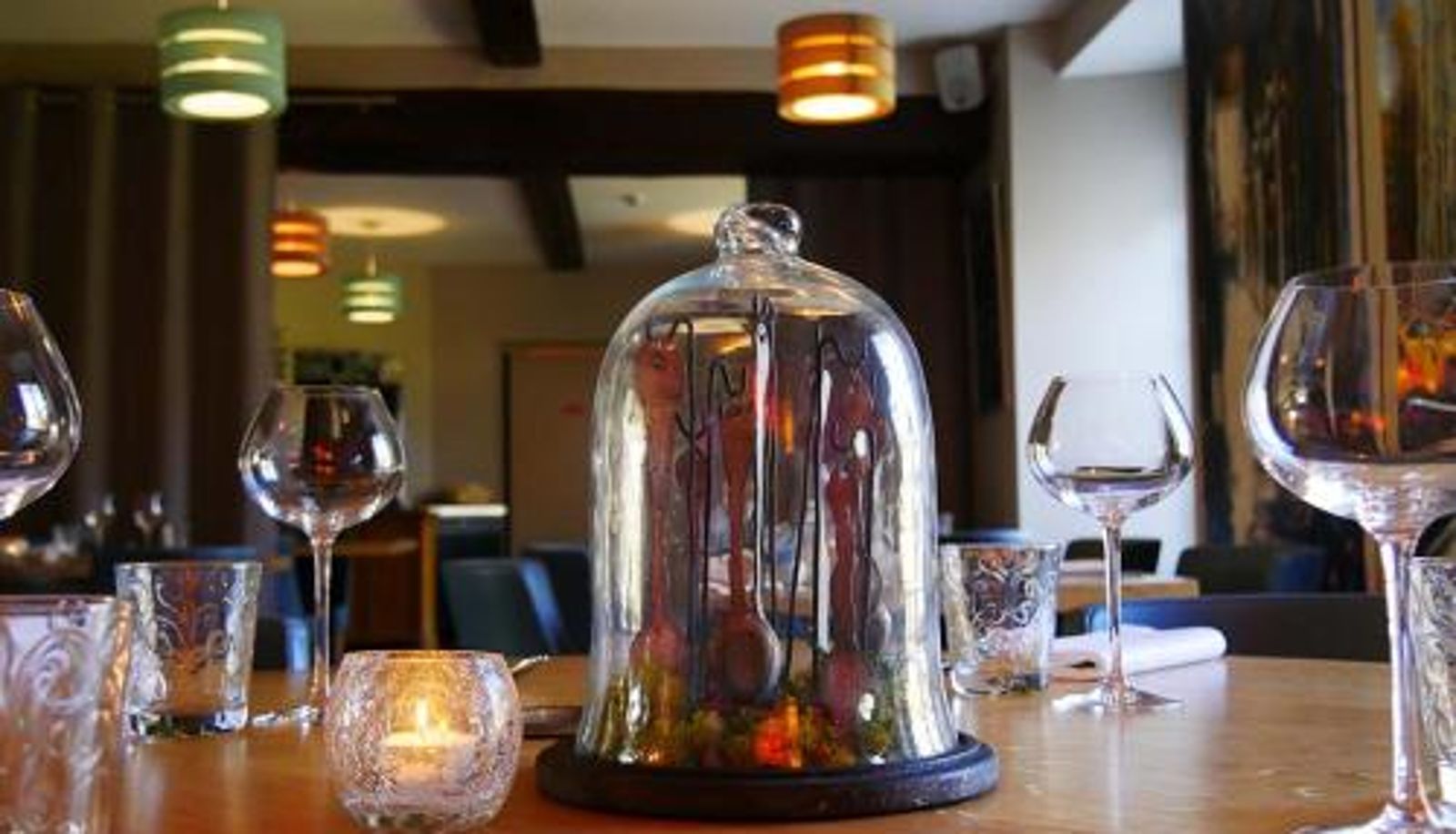 Frühstücksraum innerhalb des Restaurants - Auberge de l'Abbaye