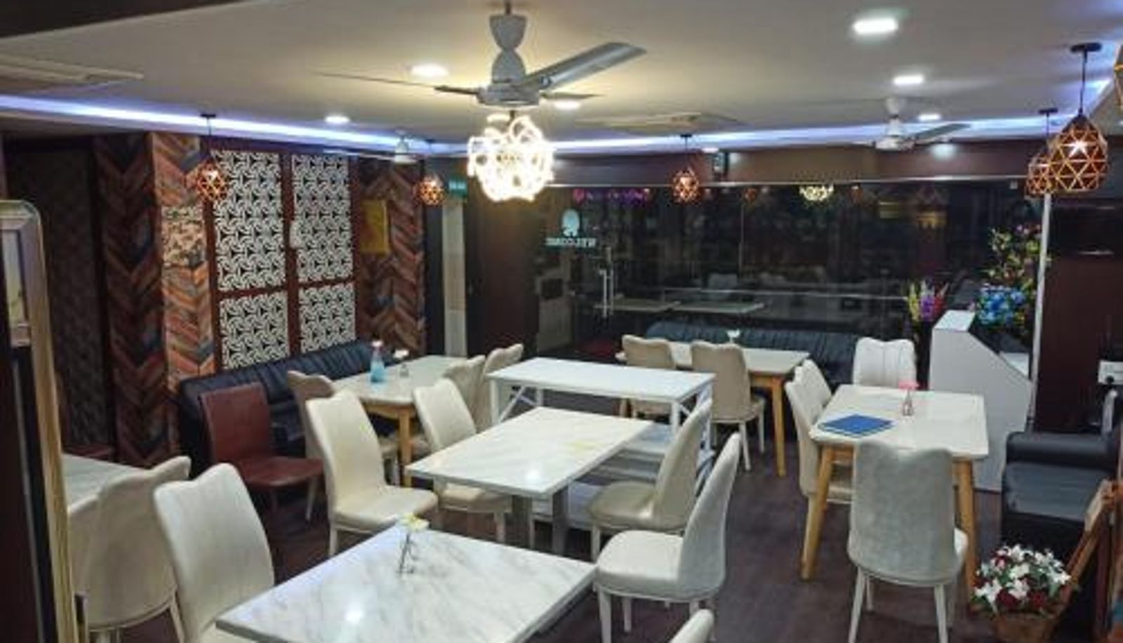 Breakfast room within the restaurant - Dwaraka Inn