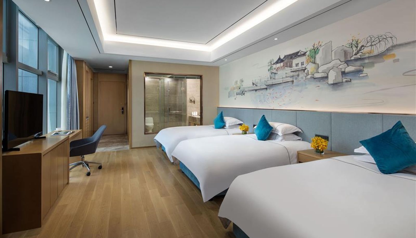 Zimmer - Ramada Encore by Wyndham Hangzhou Aoti