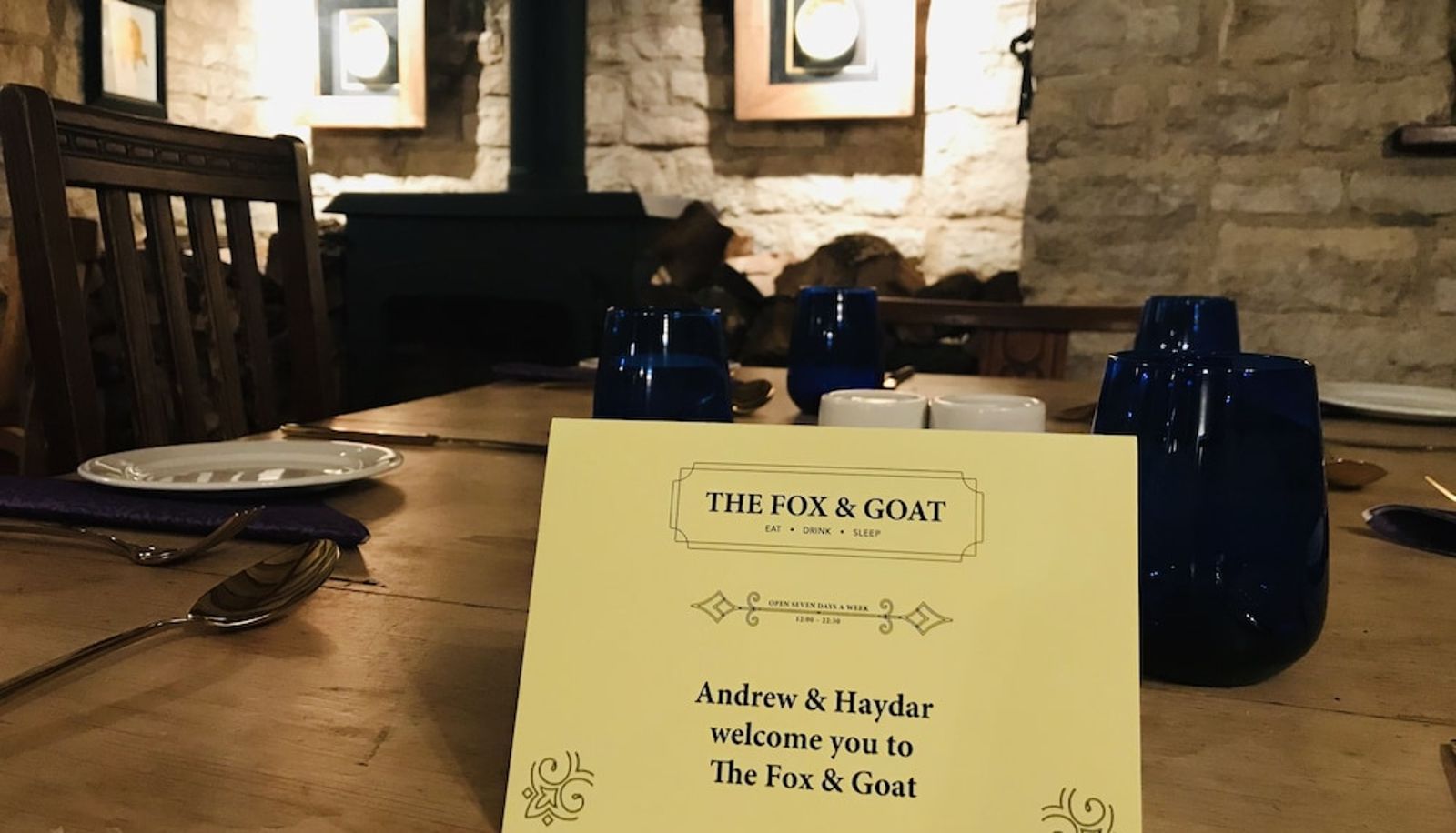 Restaurant - The Fox and Goat