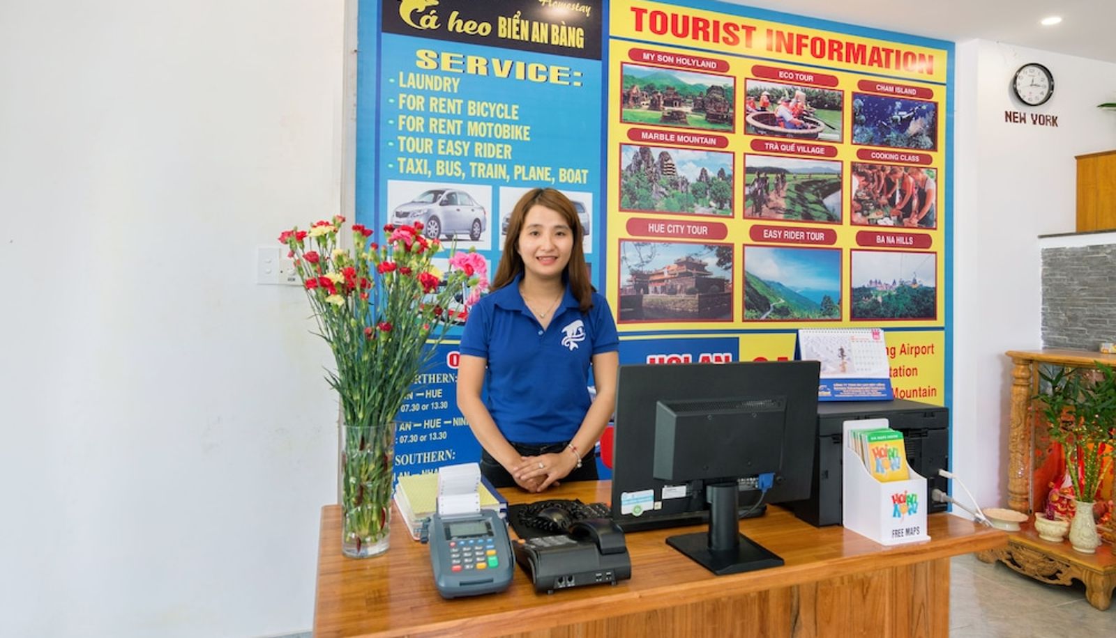 Recepcja - An Bang Beach Dolphin Homestay Hoi An