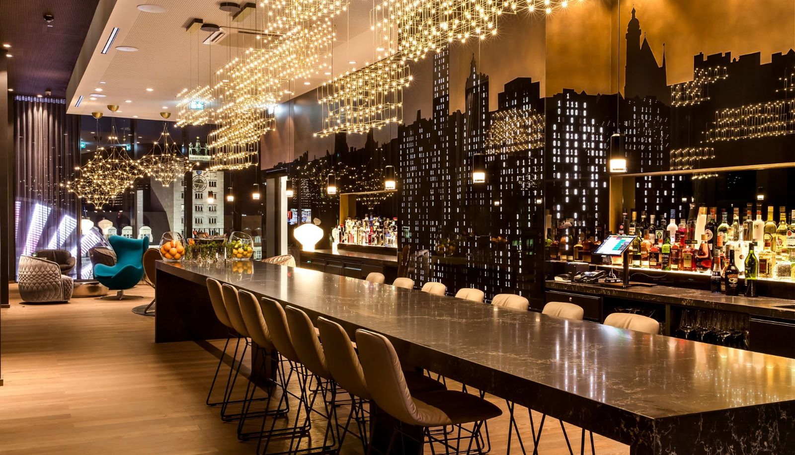 Bar - Motel One Leipzig-Post