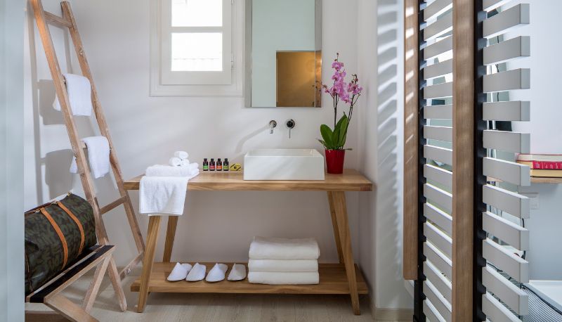 Cuarto de baño - Mykonos Princess Hotel