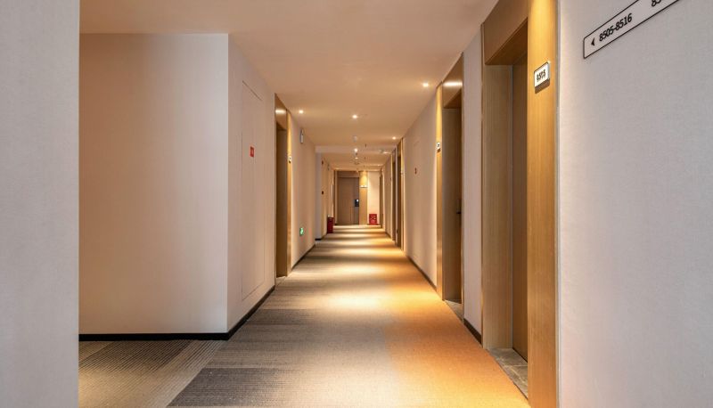 Buitenruimte van het hotel - Hello Hotel (Macheng North Station Trade Logistics City Store)
