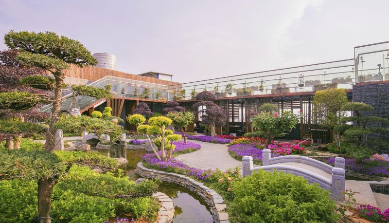 Zona exterior del hotel - Longji Garden Hotel