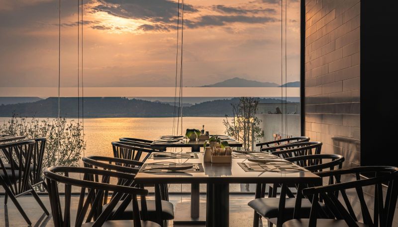 Buitenruimte van het hotel - five islands and one village in East Lake Huameida Hotel