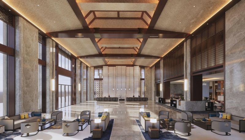 Area esterna dell'hotel - Xinyi Lotus Lake Wyndham Hotel