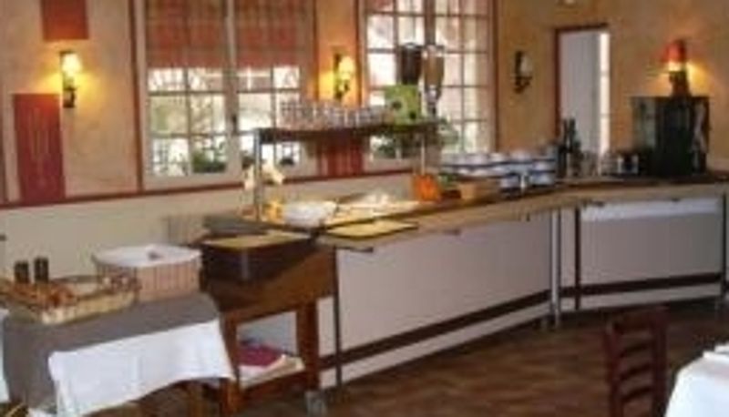 Sala śniadaniowa w restauracji - Hôtel Les Trois Lys