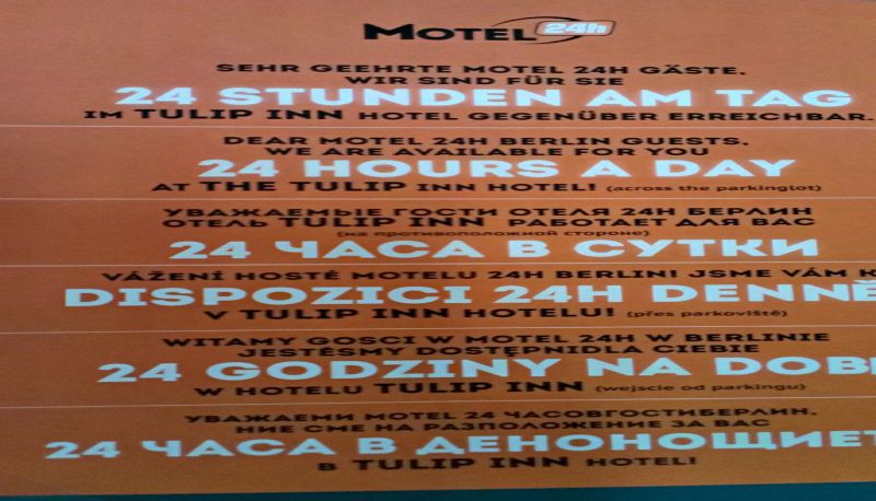 Informacje - Motel 24h Berlin Süd Ludwigsfelde