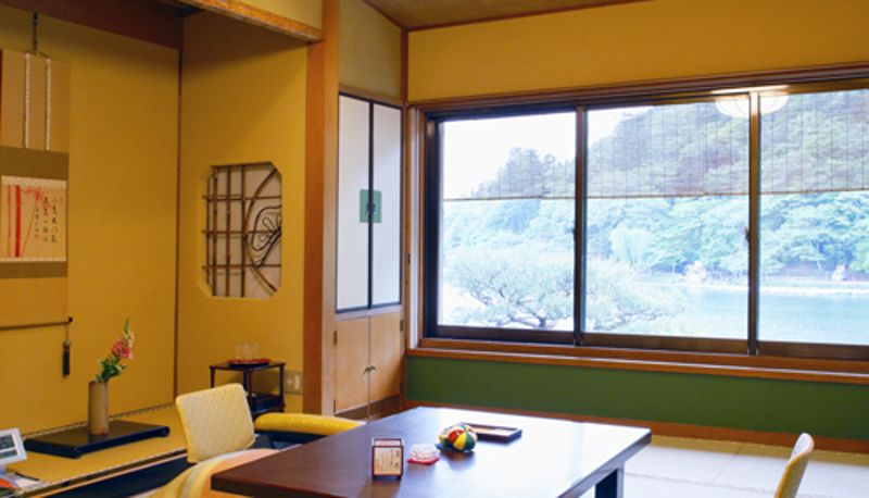 Zimmer mit Flussblick - (RYOKAN) Arashiyama Onsen Arashiyama Benkei