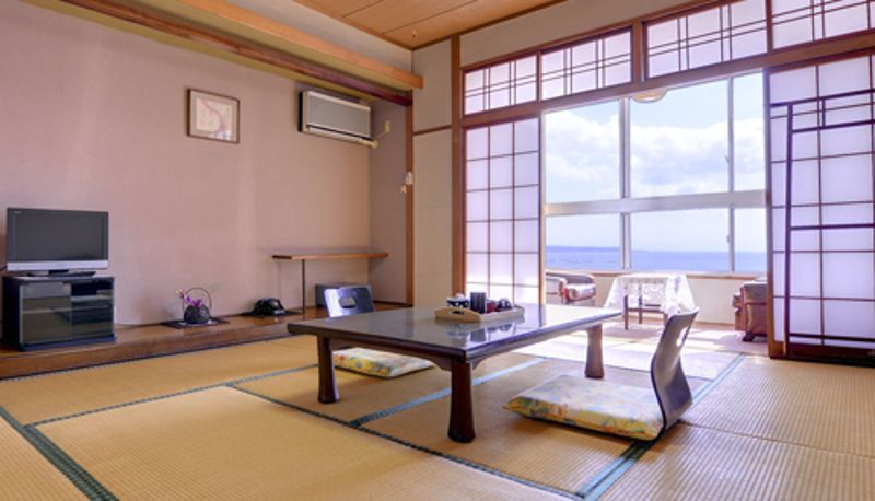 Zimmer mit Meerblick - Arimura Onsen Sakurajima Hotel