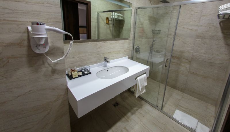 Badezimmer - Devon Hotel