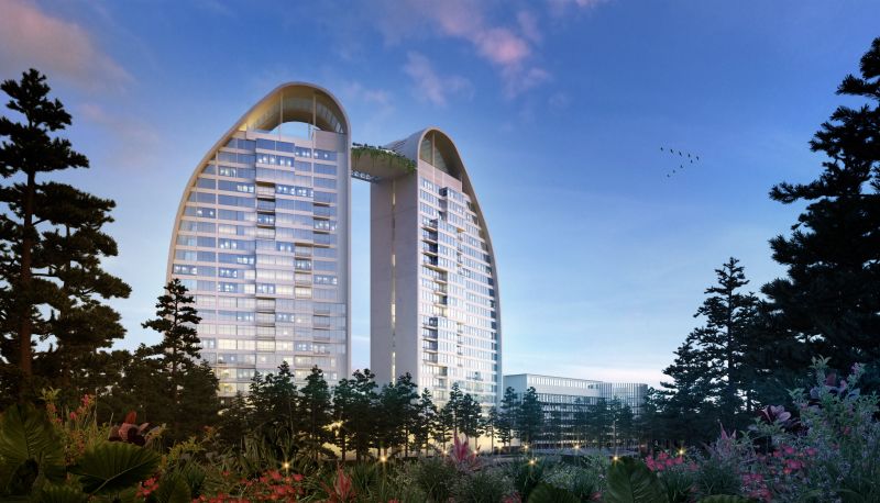 Zewnętrzna część hotelu - Meliá Bandung