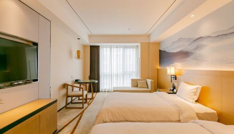Zimmer mit Flussblick - Suining International Convention and Exhibition Center) Bokai Landscape Hotel (Wanda Plaza Shop