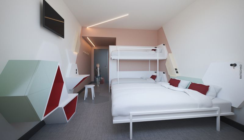 Pokój czteroosobowy - MEININGER Hotel Heidelberg Hauptbahnhof