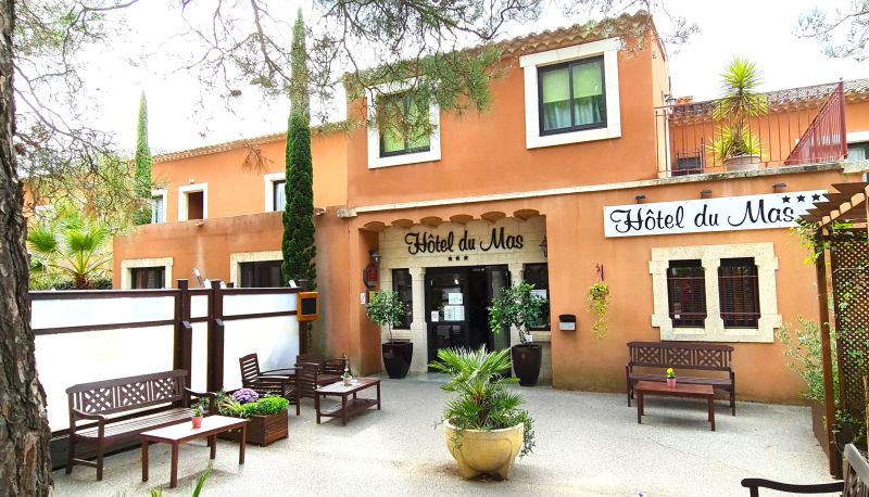 Buitenruimte van het hotel - Hotel du Mas