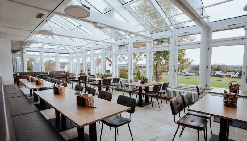Breakfast room within the restaurant - STB Campus Bartholomä