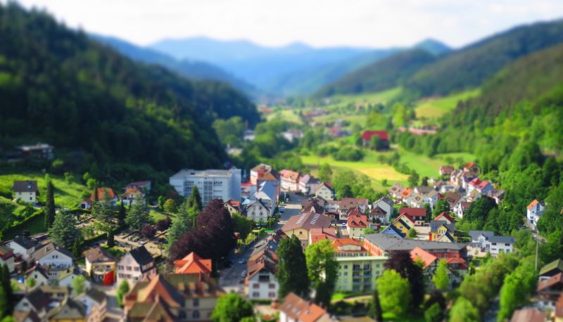 Vue - Schloß Hornberg