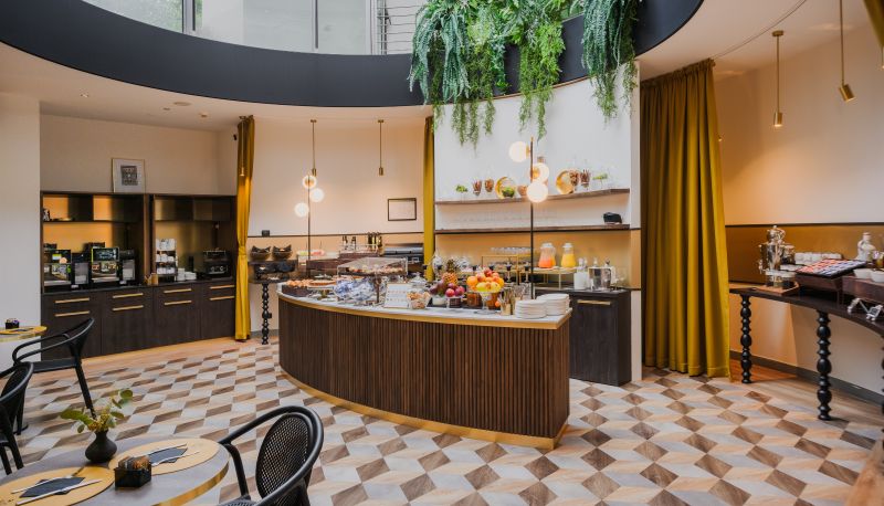 Sala de desayunos dentro del restaurante - Together Florence Urban Resort