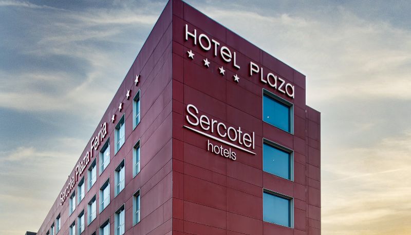 Buitenruimte van het hotel - Sercotel Plaza Feria
