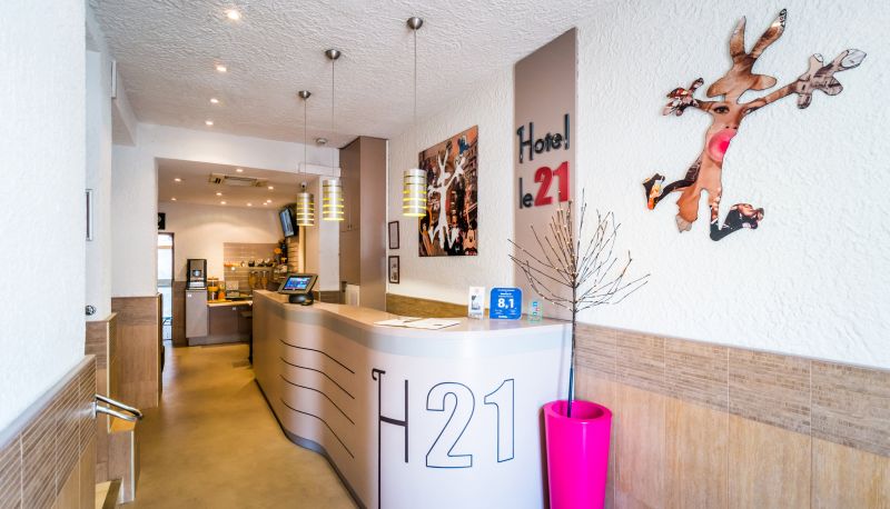 Recepción - Le 21 Hotel de France