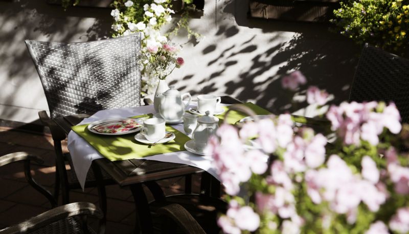 Breakfast room within the restaurant - Bio Hotel Bayerischer Wirt