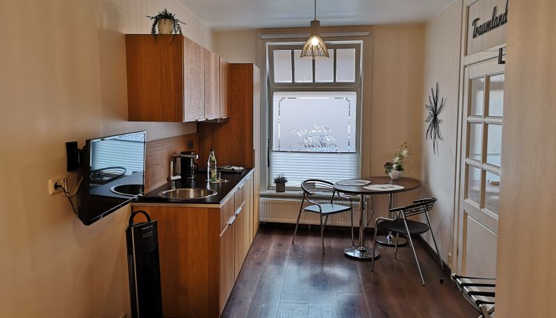 Coin cuisine dans la chambre - Apartments Junger-Moritz