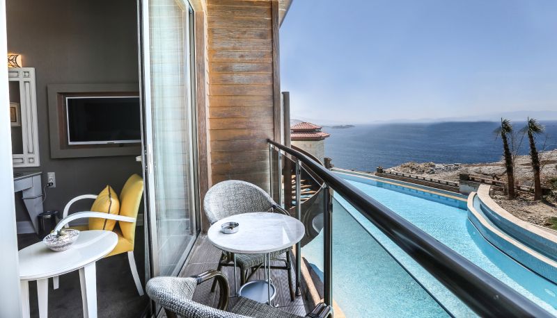 Kamer met uitzicht op het zwembad - Suhan 360 Hotel & Spa