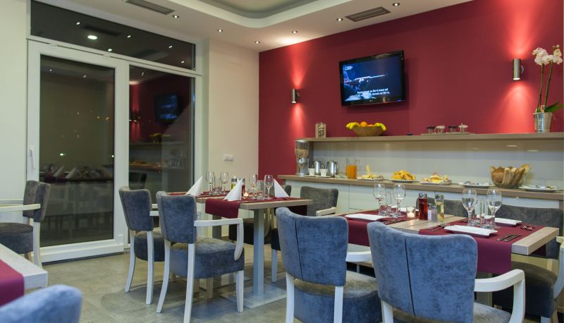 Frühstücksraum innerhalb des Restaurants - Motel Argentum