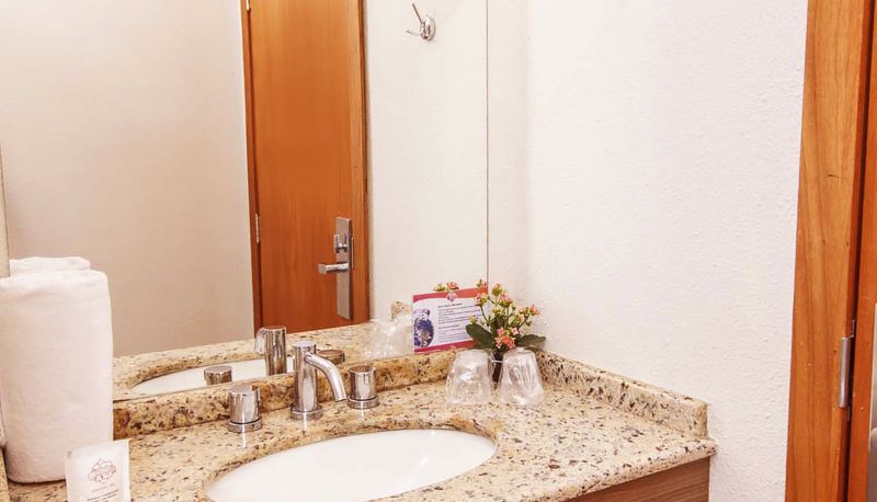 Badezimmer - Hotel 10 União da Vitória