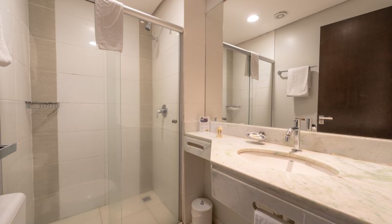 Badezimmer - Class Alfenas hotel