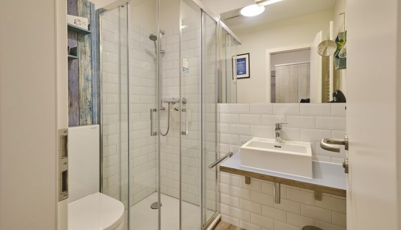 Badezimmer - Hotel Utspann Schafflund