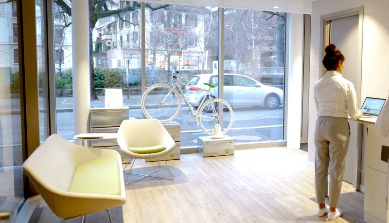Reception - Nonanteneuf appart hōtel Vevey - contactless check-in