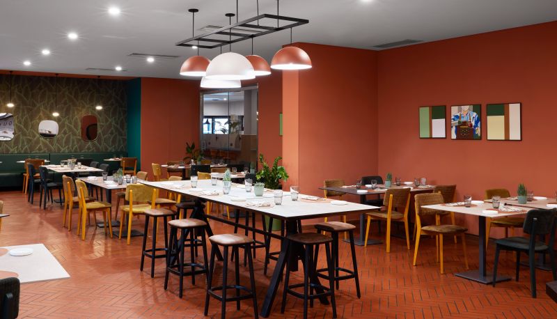 Frühstücksraum innerhalb des Restaurants - Belstay Venezia Mestre