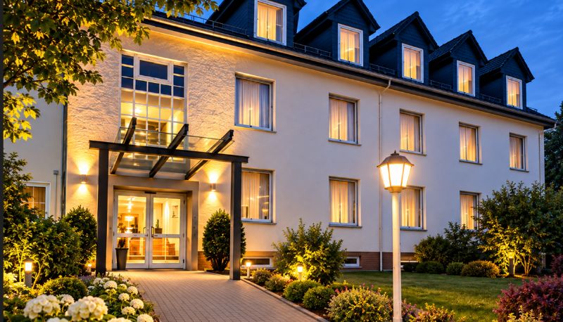 Buitenruimte van het hotel - G&K Hotel