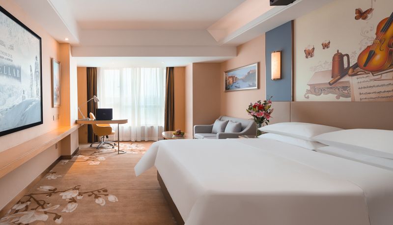 Chambre - Vienna International HotelNanning University Road Nanning Xiangsihu University Chengnan Vocational College station