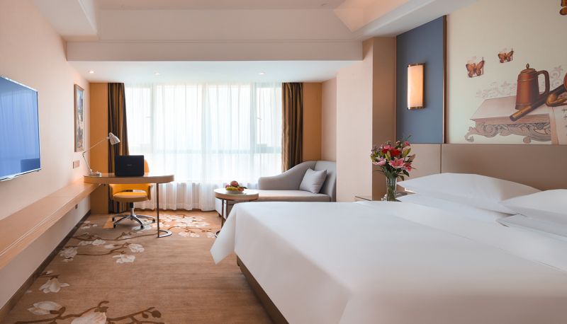 Chambre - Vienna International HotelNanning University Road Nanning Xiangsihu University Chengnan Vocational College station