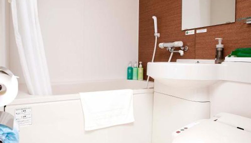 Badezimmer - Hotel Route-Inn Takefu Inter