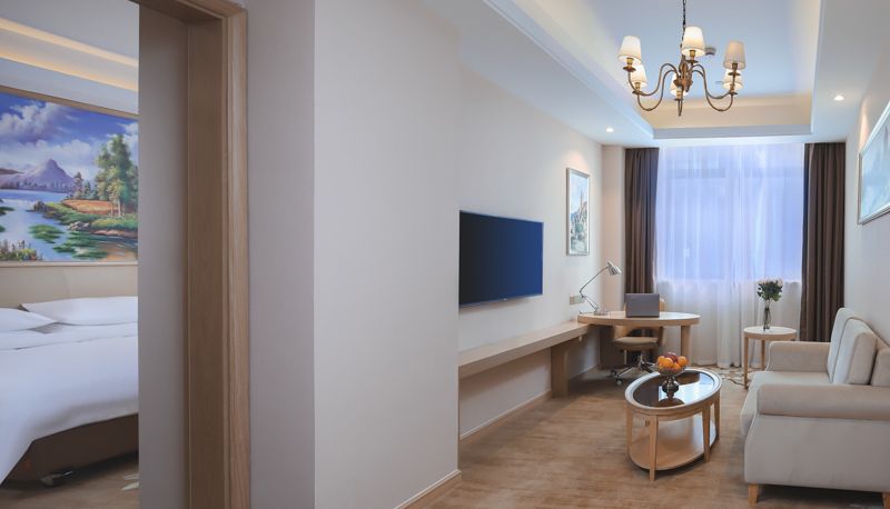 Chambre - Jiangsu) Vienna International Hotel (Nantong Hai'an High Speed Rail Station Store Hai'an High Speed Railway Station