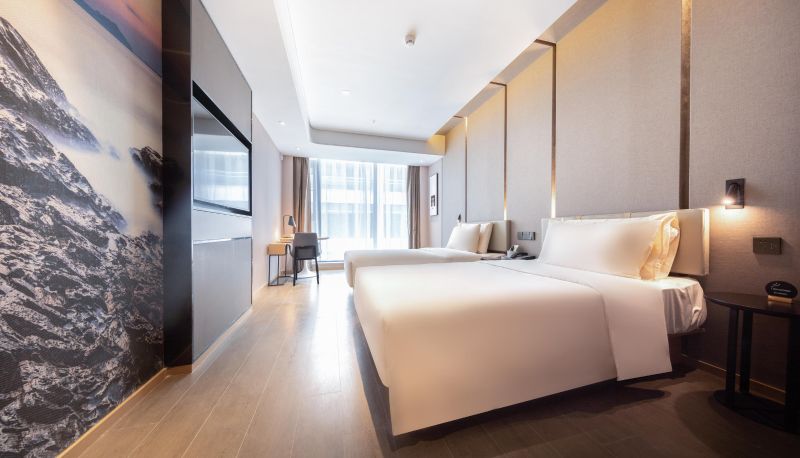 Kamer - Shenzhen Shajing International Convention and Exhibition Center Atour Hotel Shenzhen International Convention and Exhibition Center Shajing Road