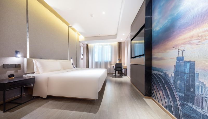 Kamer - Shenzhen Shajing International Convention and Exhibition Center Atour Hotel Shenzhen International Convention and Exhibition Center Shajing Road