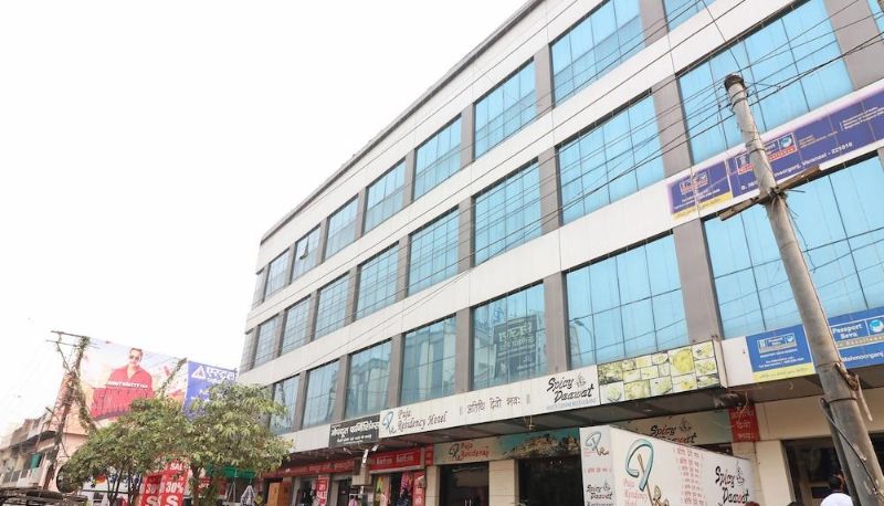 Zona exterior del hotel - Capital O 4010 Puja Residency