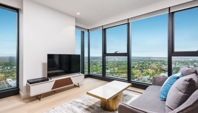 Zimmer - Sky One Apartments by CLLIX